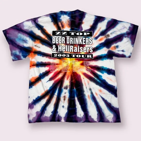 DEADSTOCK ZZ Top Beer Drinkers & HellRaisers 2003 XL Shirt - Picture 2 of 5